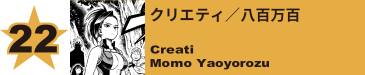 22. クリエティ／八百万百
Creati / Momo Yaoyorozu