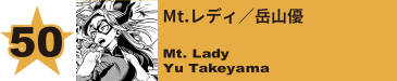 50. Mt.レディ／岳山優
Mt. Lady / Yu Takeyama