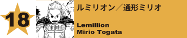 18. ミルコ／兎山ルミ
Mirko / Rumi Usagiyama