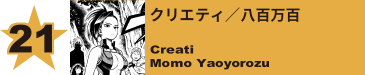 21. クリエティ／八百万百
Creati / Momo Yaoyorozu