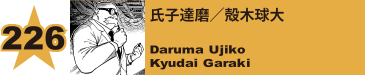 226. 氏子達磨／殻木球大
Daruma Ujiko / Kyudai Garaki