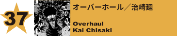 37. オーバーホール／治崎廻
Overhaul / Kai Chisaki