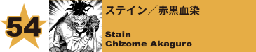 54. ステイン／赤黒血染
Stain / Chizome Akaguro