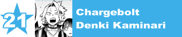 21. Chargebolt / Denki Kaminari