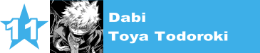 11. Dabi / Toya Todoroki