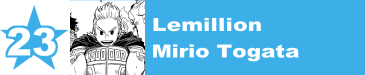 23. Lemillion / Mirio Togata