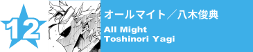 12. オールマイト／八木俊典
All Might / Toshinori Yagi