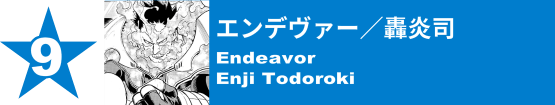 9. エンデヴァー／轟炎司
Endeavor / Enji Todoroki