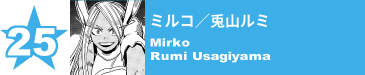 25. ミルコ／兎山ルミ
Mirko / Rumi Usagiyama