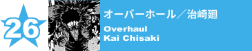 26. オーバーホール／治崎廻
Overhaul / Kai Chisaki