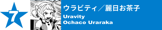 7. ウラビティ／麗日お茶子
Uravity / Ochaco Uraraka