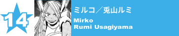 14. ミルコ／兎山ルミ
Mirko / Rumi Usagiyama