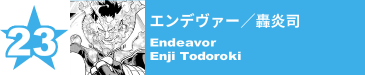 23. エンデヴァー／轟炎司
Endeavor / Enji Todoroki