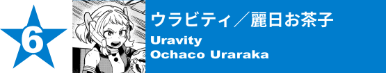 6. ウラビティ／麗日お茶子
Uravity / Ochaco Uraraka