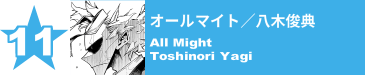 11. オールマイト／八木俊典
All Might / Toshinori Yagi