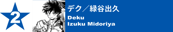 2. デク／緑谷出久
Deku / Izuku Midoriya