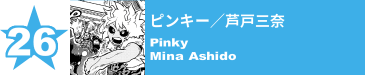 26. ピンキー／芦戸三奈
Pinky / Mina Ashido 